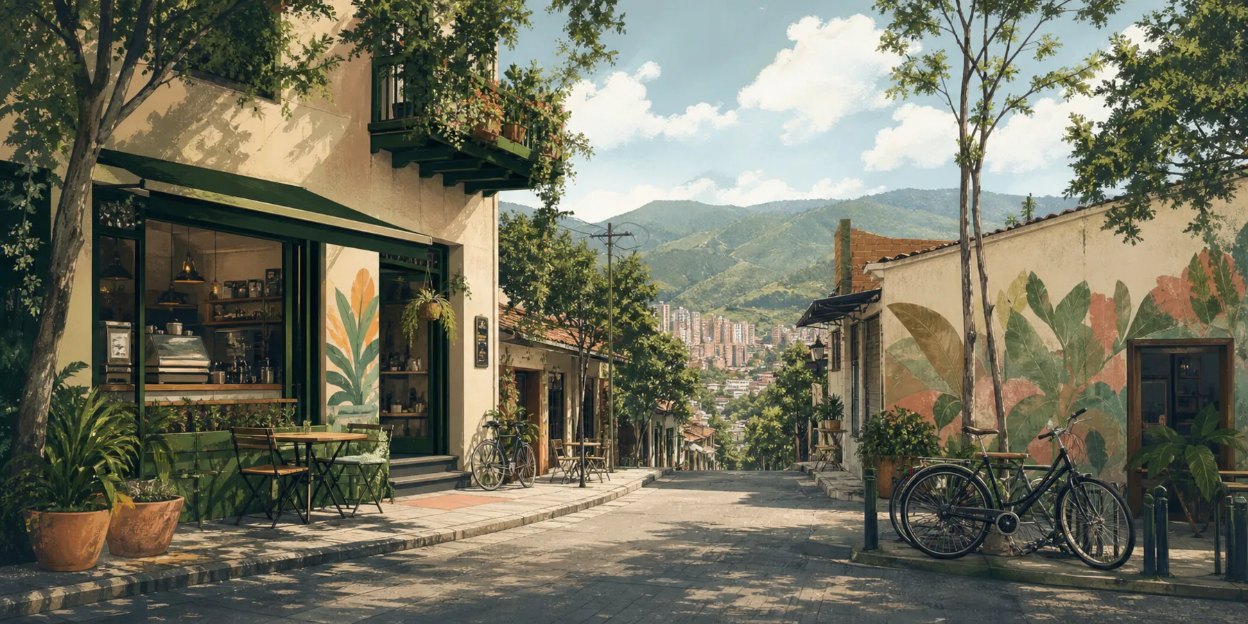 Editorial illustration for Barrio Manila, Medellín: A Local Guide