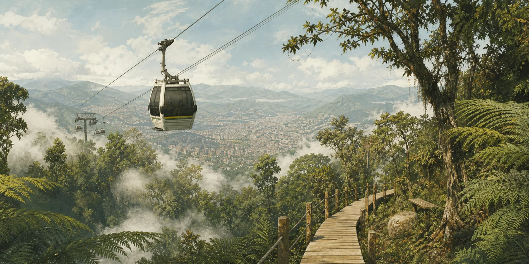 Editorial illustration for Parque Arví Guide: Forest Above Medellín