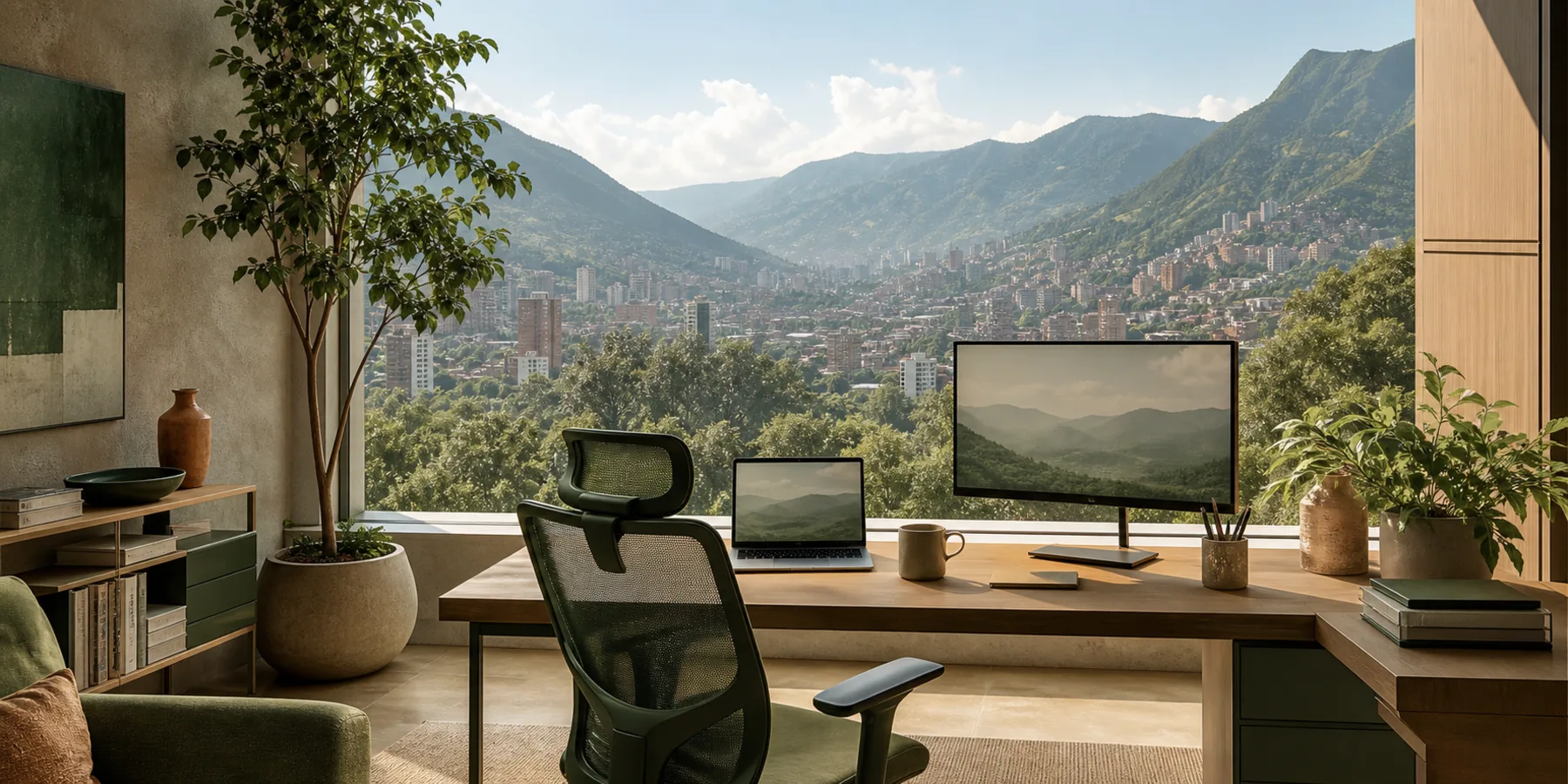 Editorial illustration for A Remote Worker’s Guide to Medellín