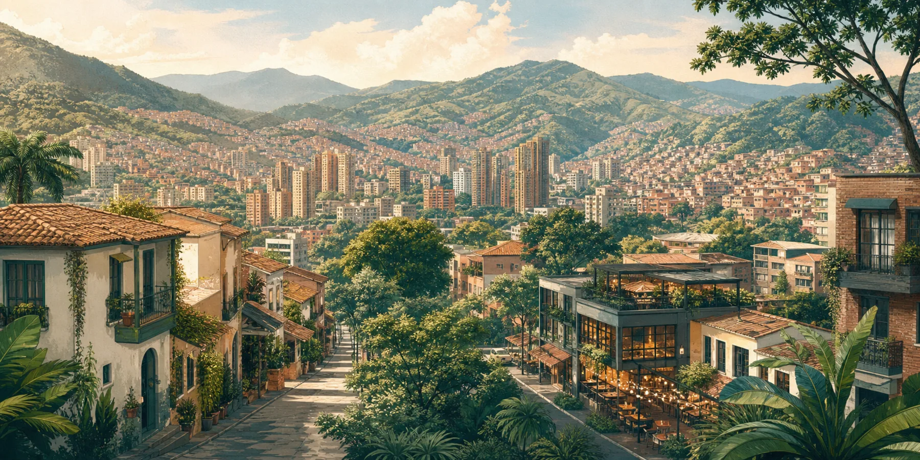 Editorial illustration for Where to Stay in Medellín: A Practical Neighborhood Guide